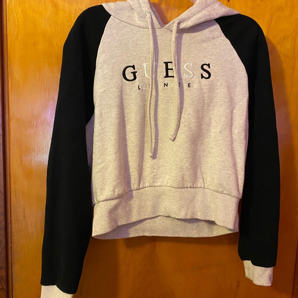 Womens Guess Cropped Hoodie size small
